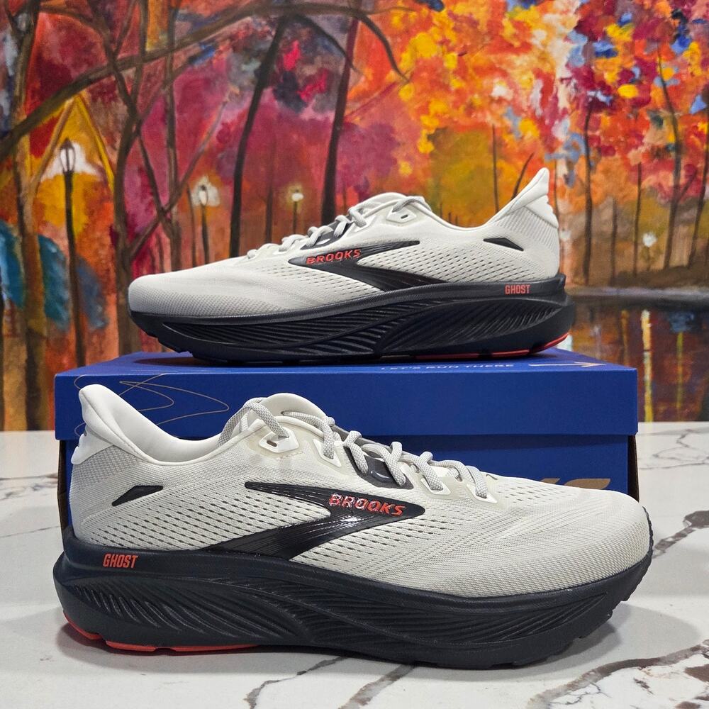 Brooks Ghost 18 Coconut Pearl Size 12 Men's Running Shoes 110493 1D 292